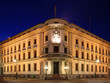 Hessischer Landtag in Wiesbaden bei Nacht