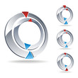 compass icon set