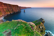 Cliffs of Moher at sunset in Co. Clare, Ireland Cliffs of Moher at sunset in Co. Clare, Ireland