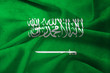 Saudi Arabia waving flag