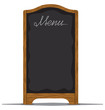 Vector: Menu board outside a restaurant or cafe Menu board outside a restaurant or cafe