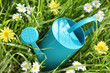 Watering can on grass