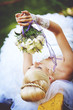 Bride with bouquet