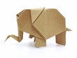 origami elephant recycle paper