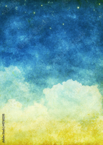 Illustration: cloud and sky cloud and sky