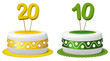 Torte dieci anni e venti anni