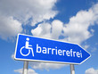 Wegweiser barrierefrei