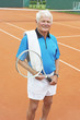Foto: Älterer Tennisspieler Älterer Tennisspieler