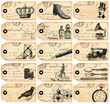 15 étiquettes vintage