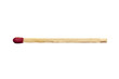 Single matchstick on white