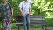 Senior couple in the park