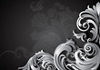 Vector: Luxury floral grunge background Luxury floral grunge background