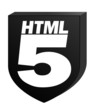 HTML5 Black on White