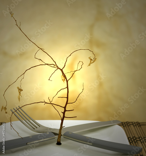 Photo: Anorexia concept, abstract diet Anorexia concept, abstract diet