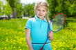Girl with racquet