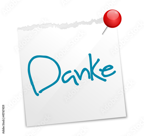 Vektor: Zettel danke Zettel danke
