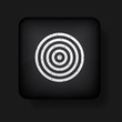 Vector darts icon on black. Eps10