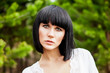 portrait of a sensual girl in the woods portrait of a sensual girl in the woods