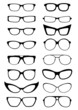 Glasses and Sunglasses silhouettes