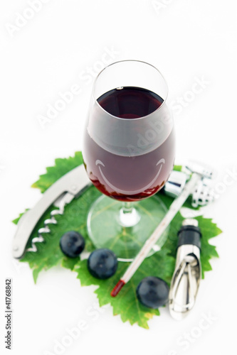 Photo: dégustation souriante d'un verre de vin rouge dégustation souriante d'un verre de vin rouge