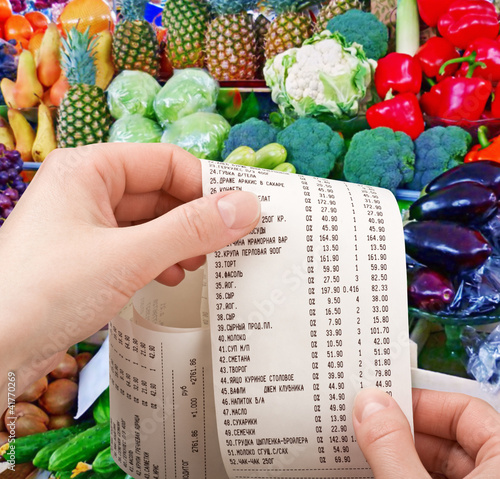 Photo: purchases in supermarket purchases in supermarket