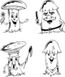 Mushroom cartoons