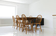 interior house,  dining table and chairs