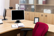 monitors in a modern office monitors in a modern office