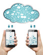 Cloud computing concept.