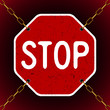 rusty stop in chains rusty stop in chains