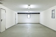 garage of a house without car