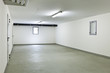 garage of a house without car