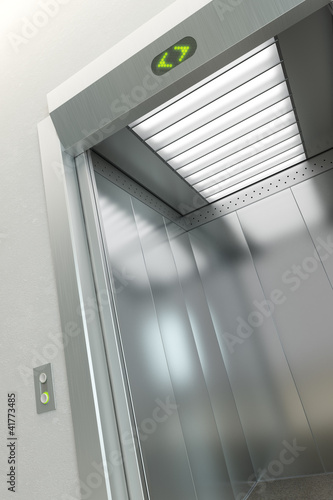Illustration: modern elevator modern elevator