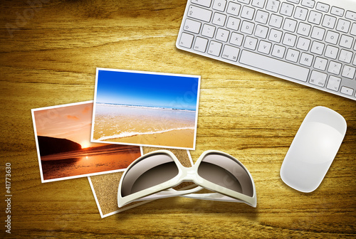 Photo: travel agent desk travel agent desk