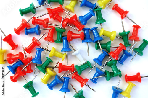 Photo: colorful push pins colorful push pins