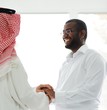 Arabic and African American business men