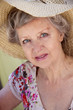 lovely lady in sun hat lovely lady in sun hat