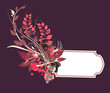 vintage floral frame