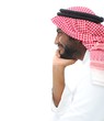 Happy successful Arabic businessman profile portrait Happy successful Arabic businessman profile portrait