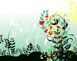 vintage floral background