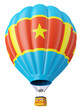 Multi-colored balloon