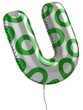 letter U balloon 3d illustration letter U balloon 3d illustration