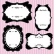 Set of ornate vector frames