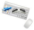 sunglasses plane computer