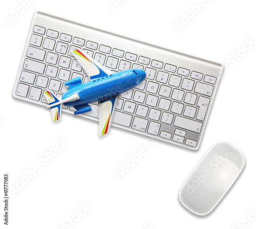 Photo: aircraft on computer aircraft on computer