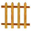 wooden fence vector illustration