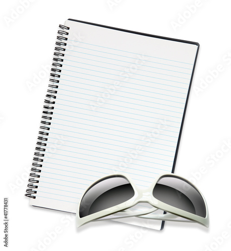 Photo: sunglasses notebook sunglasses notebook