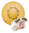 sun hat sunglasses euros