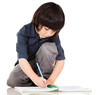 Boy coloring
