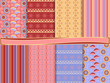 Abstract vector set of scrapbook paper